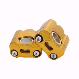 MASO Motorcycle Handlebar Risers Universal Motorbike Handlebars Risers Fit For 7/8" 22mm / 11/8" 28mm Aluminium Alloy Durable Bars Clamp - Gold