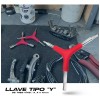 Llave Allen Bicicleta Tipo Y De Tres Vías 4mm 5mm