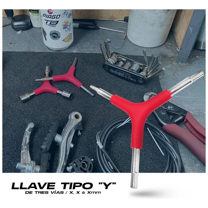 Llave Allen Bicicleta Tipo Y De Tres Vías 4mm 5mm