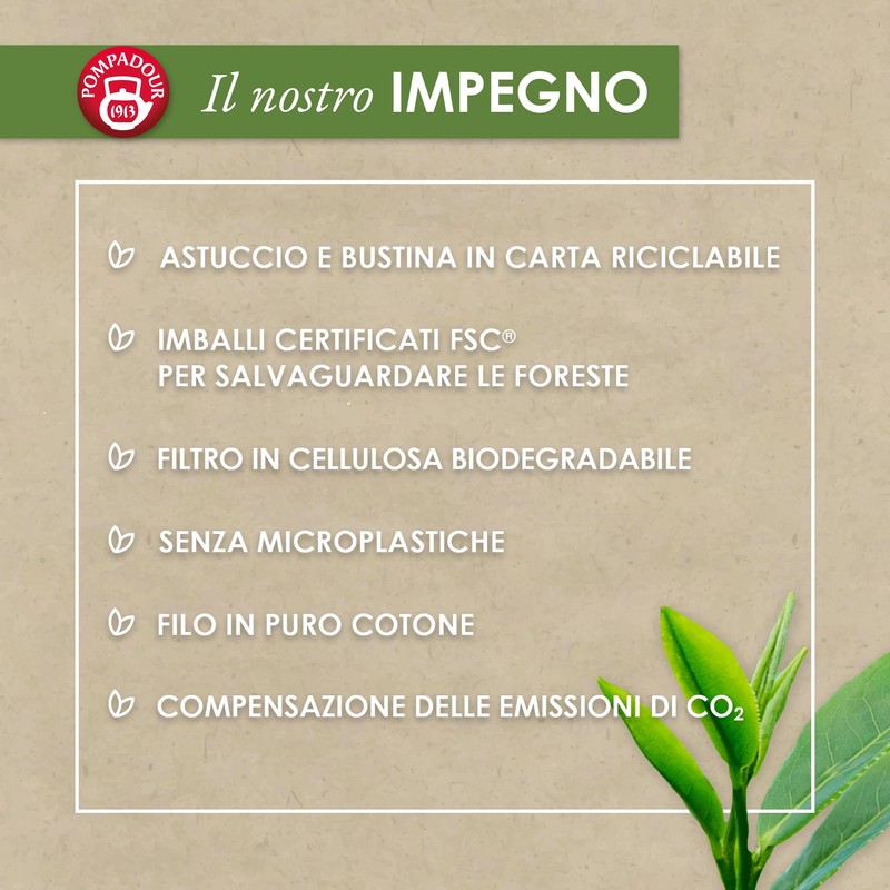 Pompadour, Tisana Fredda Sgonfia e Drena, 54 Filtri (3 Confezioni