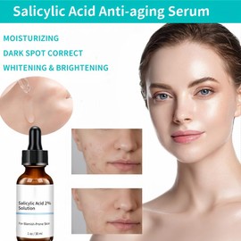 2% Salicylic Acid Facial Serum For Acne, Blackheads, Opening Pores, Reducing Excess Oil And Rough Skin, Gentle Exfoliation, Suitable For Men And Women With Acnes Prone And Oily Skin