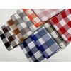LushFabric Gingham Linen Checked Fabric Plaid Material Buffalo Check -