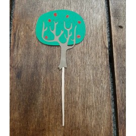 Unbranded Apple Tree Cupcake Toppers!! Lot of 12