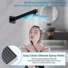 RTTWYYUU Matte Black Shower Faucet Set with Tub Spout 10