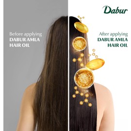 Dabur Dabur Amla Hair Oil - Nourishing Indian Oil for Men & Women, for Healthy, Moisturized Hair and Scalp (300ml)