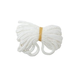 Merriway BH03158 White Nylon Picture Cord, 6 Metre (19.5ft) x 2.5mm, Breakweight 30 Kg (66lb)