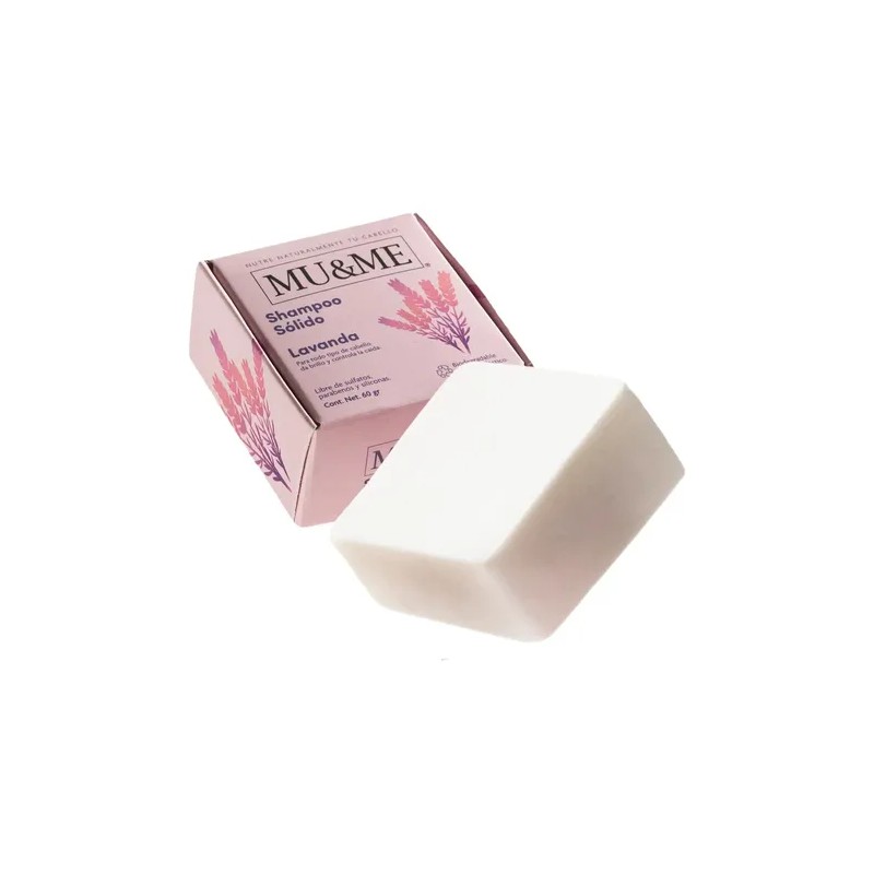Shampoo Solido Mu&me Lavanda Anticaida 60gr