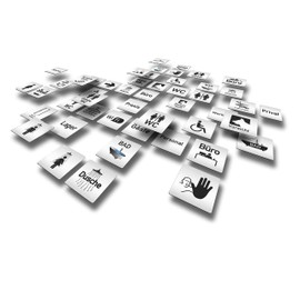 Türschilder24 XXL Door Sign 125 x 125 mm Bathroom 1.5 mm Aluminium Solid Material 100% Made in Germany (Bad Blue)