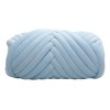 Terciopelo Chunky Yarn Arm Knitting Pet Bed Azul Claro