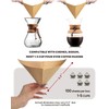 Brew Choice Pre-folded Unbleached Cone Coffee Filters, 100 Count Disposable