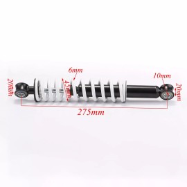 Unbranded 4x 275mm 11" Front Shock Absorber For ATV Quad Go Kart Coolster Taotao 110cc 125