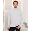 Maavoki Men's Long-Sleeved Shirts Turtleneck Regular Fit Turtleneck Pullover Basic