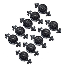 EBETA E Pack of 10 Cabinet Knobs, Furniture Knobs, Drawer Knobs, Furniture Handles, Knob for Cupboard, Drawer (Black)
