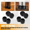 4Pcs Double 1" Chair Table Leg Caps 50s 60s Diner