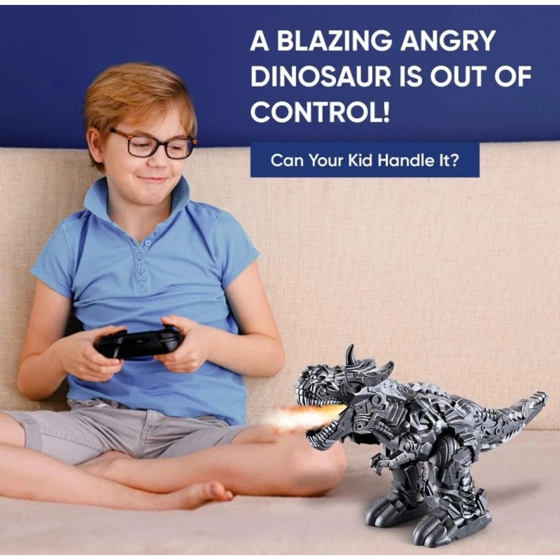 RC TOY T Rex Dinosaur Electronic Walk, Sound, Light Up