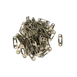 Geesatis 100 Pcs Metal Keyhole Picture Frame Hanger Bronze Tone Picture Photo Frame Hanger Brackets Hangers, with Mounting Screws, 42 x 12 mm