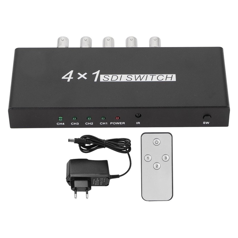 SDI Switcher 4x1 4 in 1 Out 1080P Resolution SDI