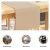 Encasa Table Runner for 4 Seat Dining Rooms, Solid Beige,