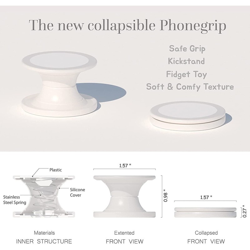 4 Pack / Multi-Function Foldable Finger Cell Phone Stand，Grip Holder