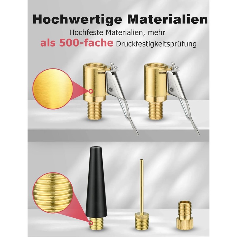 Multifunctional Valve Adapter Set, 5 Pieces, Compatible with Bosch EasyPump