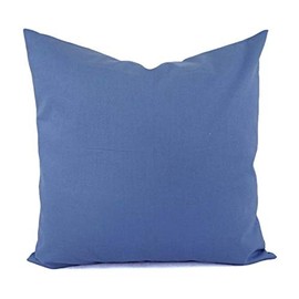 Travel Pillowcase 12X16 500 Thread Count Egyptian Cotton Set of 2 Toddler Pillowcase With Zipper Closer Medium Blue Solid With 100% Egyptian Cotton (Toddler Travel 12X16, Solid Medium Blue)