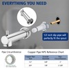 YASINU Slip on Extra Long Tub Spout with Diverter Universal
