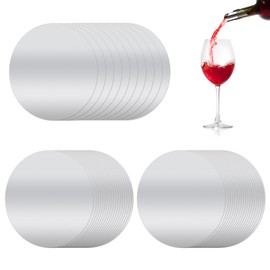 Pack of 50 Wine Pourers, Wine Pourers, Drip-Free, Reusable Pouring Aid Plates, Dropstop for Wine Bottles, Wedding, Birthday, Party Accessories, Drip-Free and Food-Safe (7.5 cm)