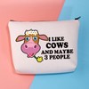 PLITI Cow Makeup Bag Cow Lover Gift Farmer Gift I