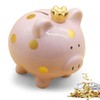 Children's Piggy Bank Lucky Pig Money Box for Girls, Ceramic