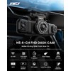 IIWEY N5 4 Channel Dash Cam 360° View, 1080P Front