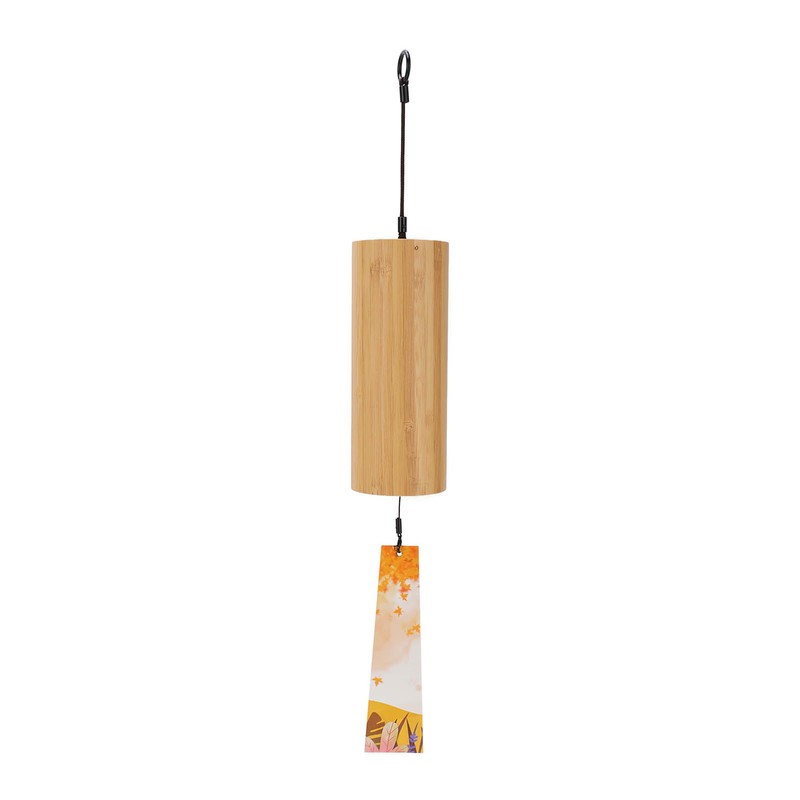 Bamboo Wind Chimes Metal Waterproof Japanese Chord Windchime Windbell for