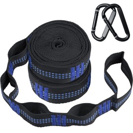 Hammock Straps - Camping Hammock Tree Straps Set, 20 Feet Long Combined, 30+2 Loops, 2000 LBS Heavy Duty Straps for Hammock Suspension System Kit