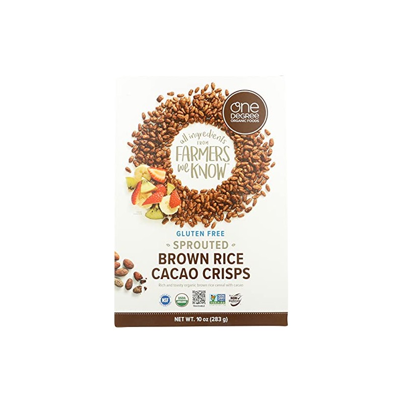 One Degree Cereal Rice Cacao Crisp, 10 oz