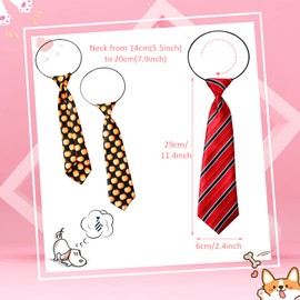 Reginary 50 Pcs Large Dog Neck Ties Bulk, Adjustable Pet Collar Grooming Neckties for Medium Large Dogs, Ideal for Christmas Xmas Daily Wearing Birthday Holiday Party Gift Favor Neck Accessories