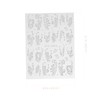 Healvian 32sheets Embossed Nail Stickers for Nail Art Decoration Flower