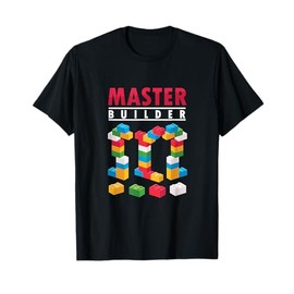 Cool Builder Colourful Building Blocks Brick Building Block T-Shirt