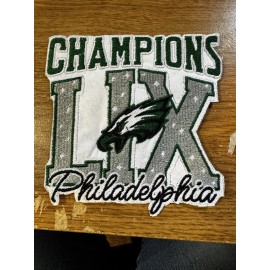 Super Bowl 2025 Eagles Champions LXI Patch 5x5