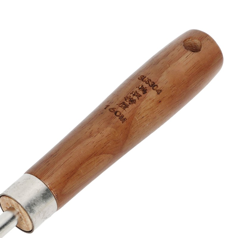 Strainer Spoon Long Wooden Handle 304 Stainless Steel Anti Scald
