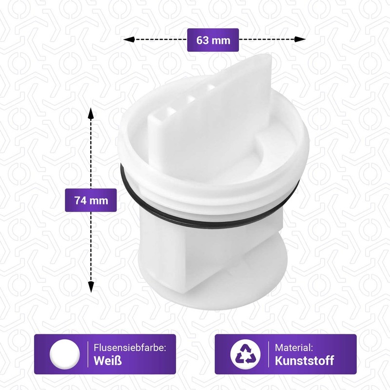 Vioks.pro Washing Machine Lint Filter Replacement for Bosch Lint Sieve