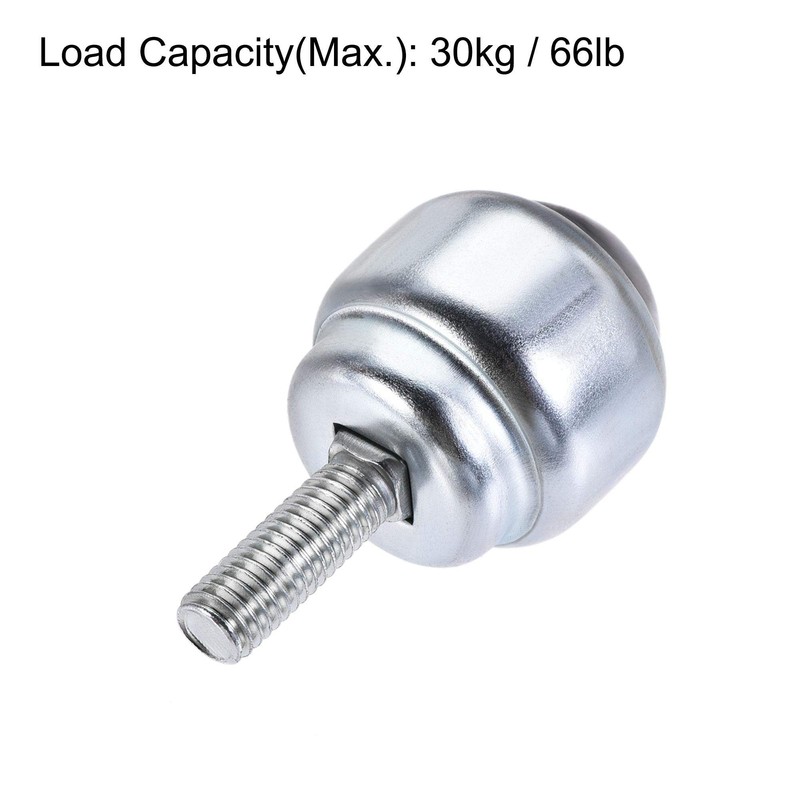 sourcing map Ball Transfer Bearing Unit 24mm 66Lbs Carbon Steel