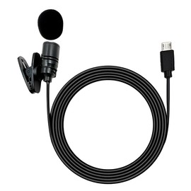 NHQZ Action Cam External Microphone, Lavalier Microphone, Microphone Lavalier, Lapel Microphone, Only Suitable for Micro 5-Pin Connector