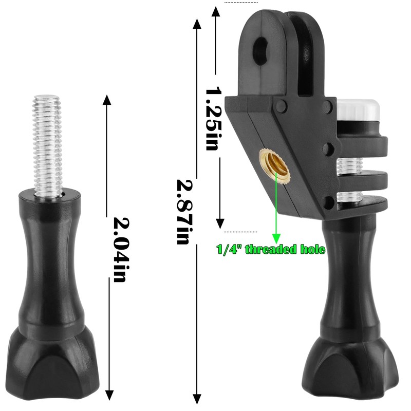 BENACES 2-Pack Camera Screw Vertical Bracket Adapter, 90 Degree Orientation