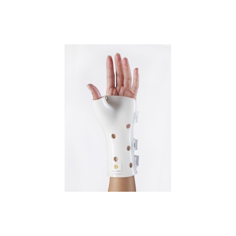 Corflex Poly Cast Wrist/Hand/Thumb Orthosis (white) Small Left 6-7"