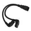 IEC320 C20 to Dual C13 Cord 1 in 2 Out