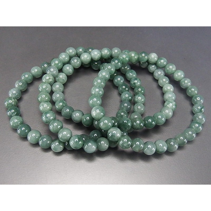 Ishigai Jade Bracelet, Jadeite, Genuine Jade, Approximately 0.2 inch (6