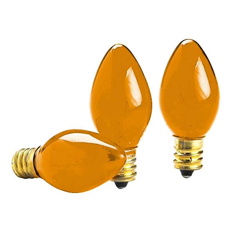 The Dreidel Company Hanukah Electric Menorah Replacement Bulbs, Orange (9-Pack)