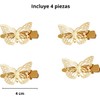 Abc Style Broche Pinza Pasador Dorada de Mariposa Kit 4