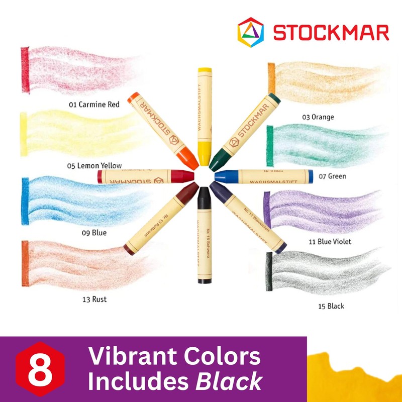 Stockmar Pastelli a cera - 8 colori