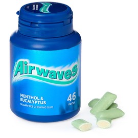Wrigley's Airwaves Menthol And Eucalyptus Bottle, 64 g