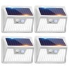 Peasur White Solar Lights Outdoor Waterproof, 6Pack 140LED Solar Powered